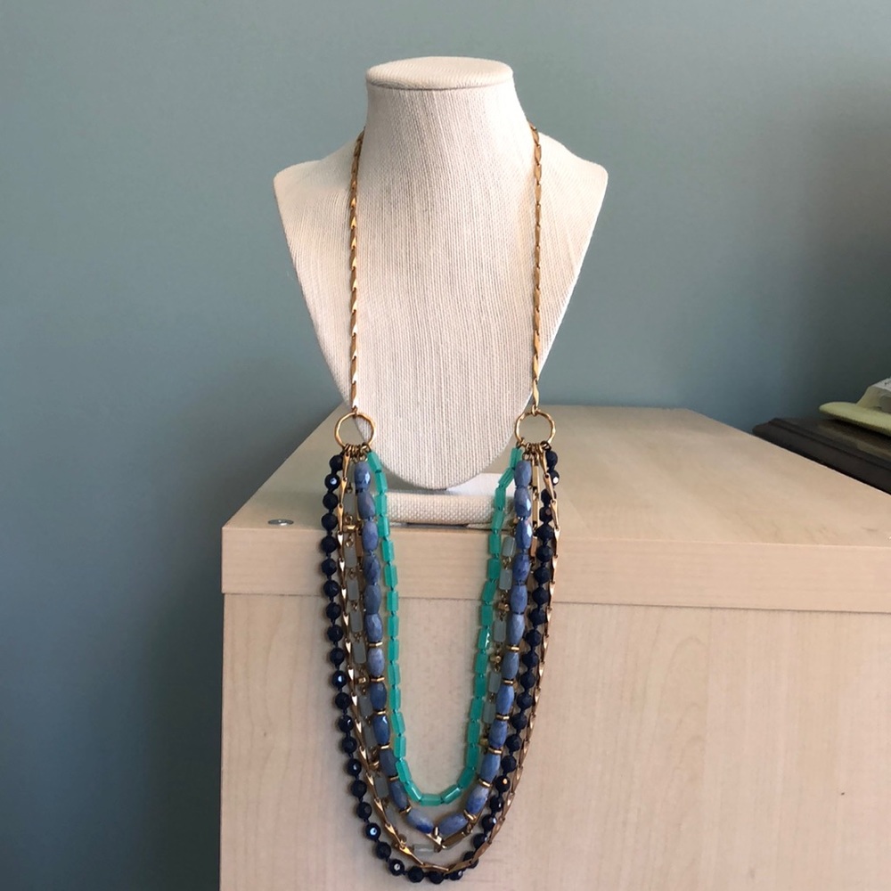 ๐ฆ ๐ EVERYTHING MUST GO! NWOT Stella & Dot Sutton Green Stone Necklace - Picture 3 of 6